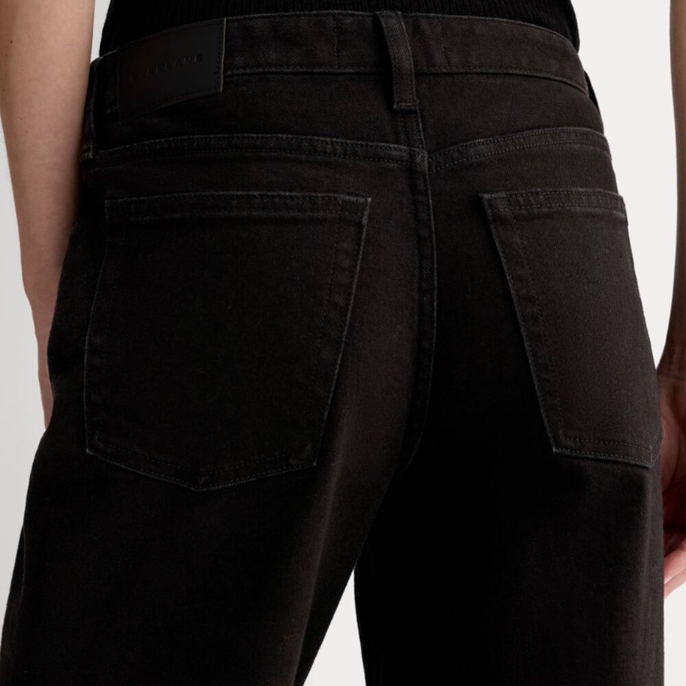 NWT Everlane Mid-Way Jean Washed Black Wide Leg Size 32 - Picture 4 of 5